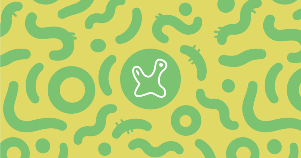 Ameba logo in a yellow background